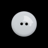 Flat Plastic 2-Hole Button - White Faceted Rim - 36L/23mm