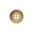 Rolled Rim 4-Hole Plastic Button - Beige and Taupe Iridescent - 28L/18mm
