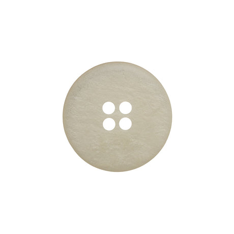 Rolled Rim 4-Hole Plastic Button - Beige and Taupe Iridescent - 32L/20mm