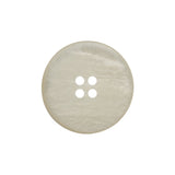 Rolled Rim 4-Hole Plastic Button - Beige and Taupe Iridescent - 36L/23mm