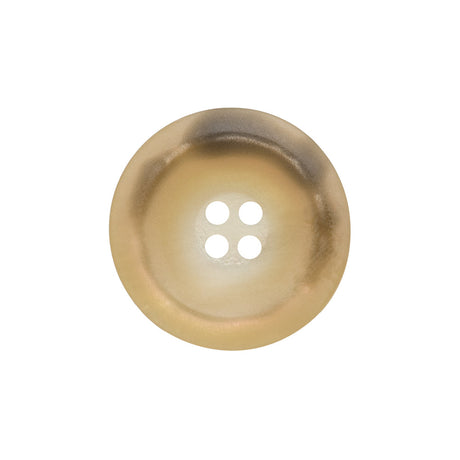 Rolled Rim 4-Hole Plastic Button - Beige and Taupe Iridescent - 36L/23mm