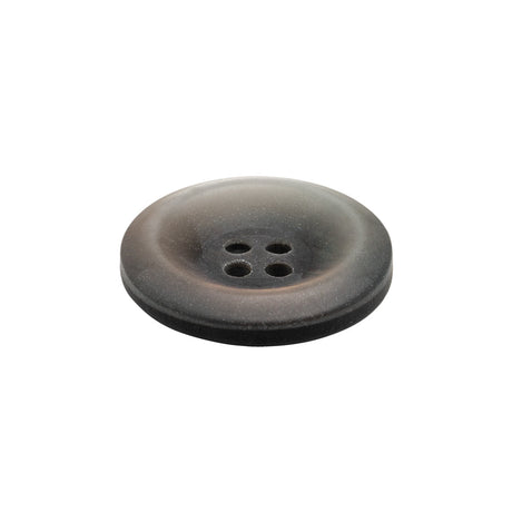 Rolled Rim 4-Hole Plastic Button - Silver and Gray Iridescent - 36L/23mm