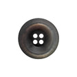 Rolled Rim 4-Hole Plastic Button - Silver and Gray Iridescent - 36L/23mm