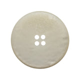 Rolled Rim 4-Hole Plastic Button - Beige and Taupe Iridescent - 44L/28mm