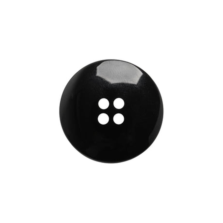 Plastic 4-Hole Button - Black Matte Center - 32L/20mm