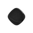 Square Plastic Shank Back Button - Black Partial Matte Abstract - 36L/23mm