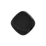 Square Plastic Shank Back Button - Black Partial Matte Abstract - 36L/23mm