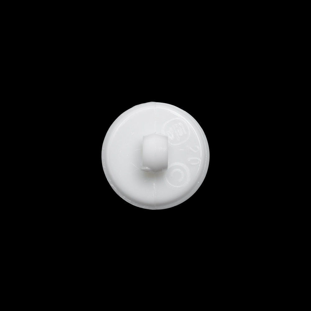 Plastic Shank Back Button - White Faux Gems and Latticework - 20L/12.5mm