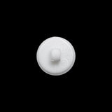 Plastic Shank Back Button - White Faux Gems and Latticework - 20L/12.5mm
