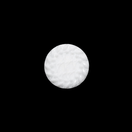 Plastic Shank Back Button - White Faux Gems and Latticework - 20L/12.5mm