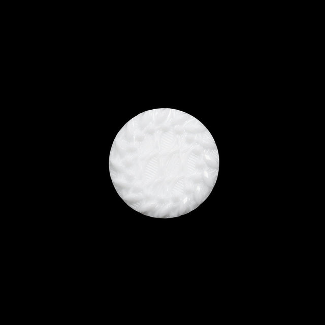 Plastic Shank Back Button - White Faux Gems and Latticework - 20L/12.5mm