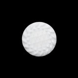 Plastic Shank Back Button - White Faux Gems and Latticework - 30L/19mm