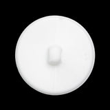 Plastic Shank Back Button - White Faux Gems and Latticework - 44L/28mm