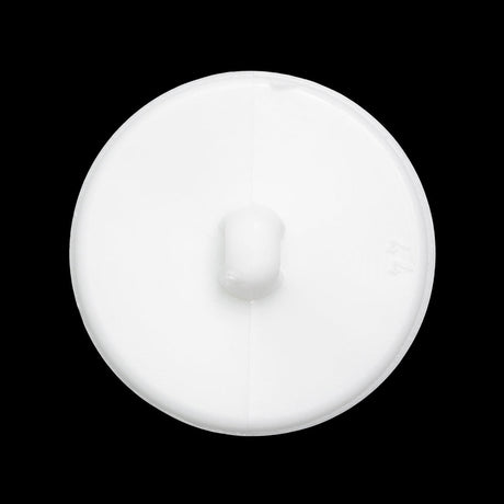 Plastic Shank Back Button - White Faux Gems and Latticework - 44L/28mm