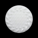 Plastic Shank Back Button - White Faux Gems and Latticework - 44L/28mm