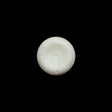 Concave Plastic Shank Back Button - White Beaded Look Embossed - 20L/12.5mm