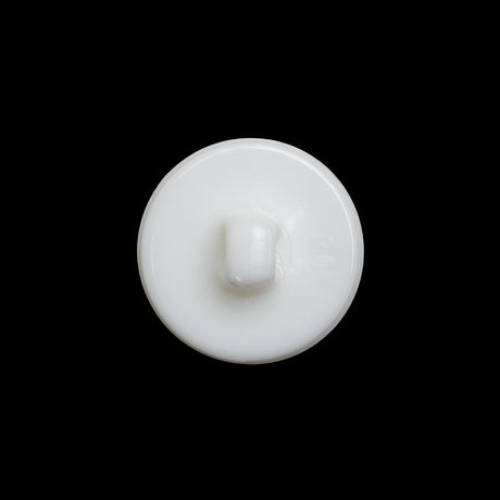 Concave Plastic Shank Back Button - White Beaded Look Embossed - 30L/19mm