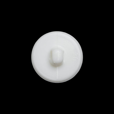 Faceted Plastic Shank Back Button - White and Silver Faux Gems - 30L/19mm