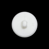 Faceted Plastic Shank Back Button - White and Silver Faux Gems - 36L/23mm