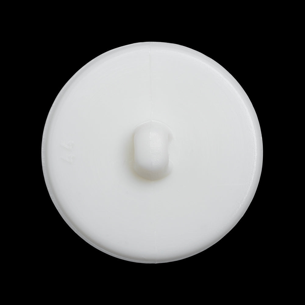 Faceted Plastic Shank Back Button - White and Silver Faux Gems - 44L/28mm