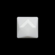 Plastic Shank Back Button - White Faceted Square - 36L/23mm