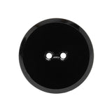 Flat Glass 2-Hole Button - Black - 42L/27mm