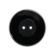 Flat Glass 2-Hole Button - Black - 42L/27mm