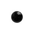 Glass Shank Back Button - Black Honeycomb Faceted - 20L/12.5mm