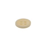 Bone 4-Hole Button - 20L/12.5mm - Off White Narrow Rim