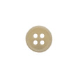 Bone 4-Hole Button - 20L/12.5mm - Off White Narrow Rim