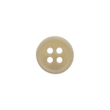 Bone 4-Hole Button - 20L/12.5mm - Off White Narrow Rim
