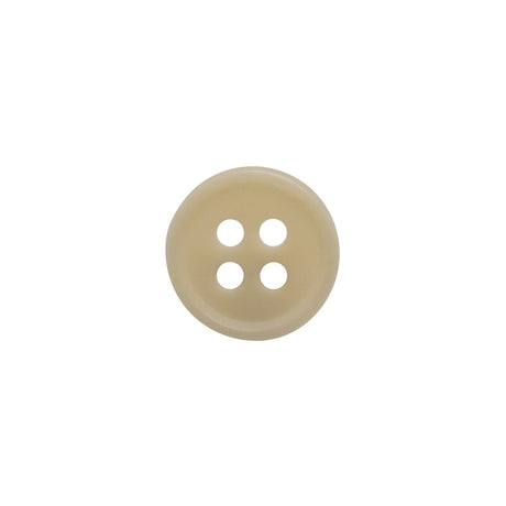 Bone 4-Hole Button - 20L/12.5mm - Off White Narrow Rim