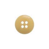 Horn 4-Hole Button - 24L/15mm - Light Beige Narrow Rim