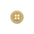 Horn 4-Hole Button - 24L/15mm - Light Beige Narrow Rim