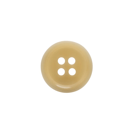 Horn 4-Hole Button - 24L/15mm - Light Beige Narrow Rim