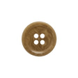 Horn 4-Hole Button - 30L/19mm - Light Brown Swirled