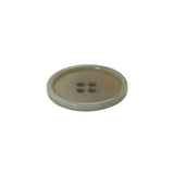 Horn 4-Hole Button - 32L/20mm - Light Gray Green Narrow Rim