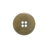 Horn 4-Hole Button - 32L/20mm - Light Gray Green Narrow Rim
