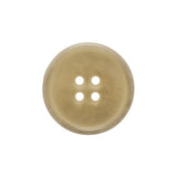 Horn 4-Hole Button - 34L/21.5mm - Ivory Narrow Rim