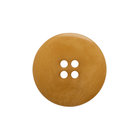 Horn 4-Hole Button - 36L/23mm - Caramel Beige Swirled