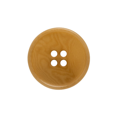 Horn 4-Hole Button - 36L/23mm - Caramel Beige Swirled