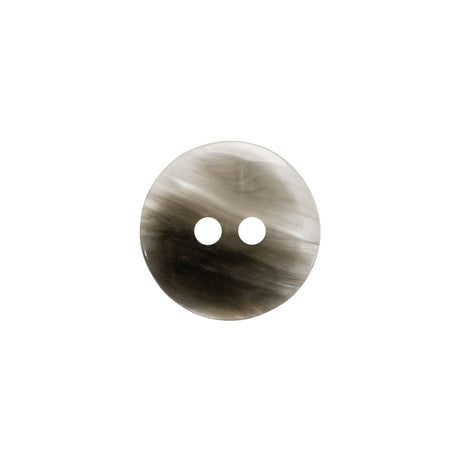 Plastic 2-Hole Button - 24L/15mm - Translucent Gray Swirl