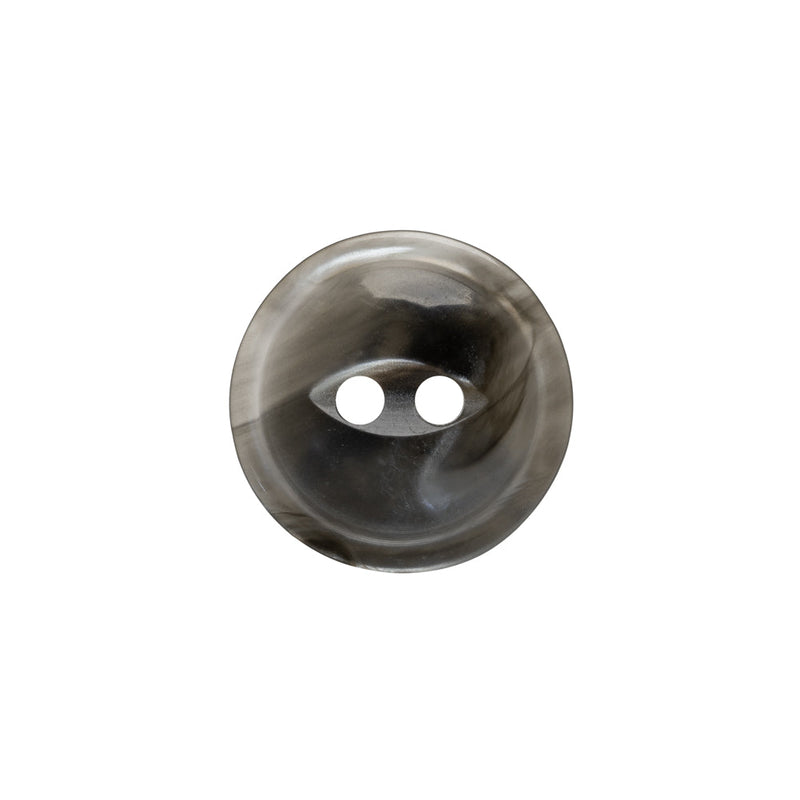 Plastic 2-Hole Button - 28L/18mm - Translucent Gray Swirl