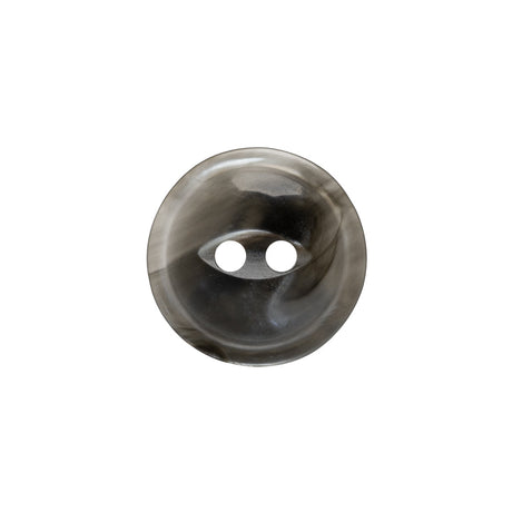 Plastic 2-Hole Button - 28L/18mm - Translucent Gray Swirl