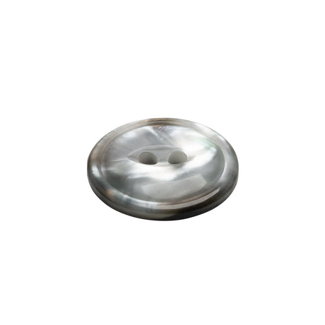 Plastic 2-Hole Button - 32L/20mm - Translucent Gray Swirl