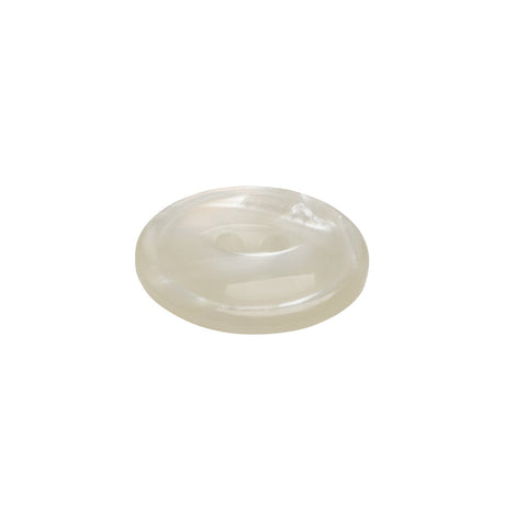 Plastic 2-Hole Button - 32L/20mm - Translucent White Swirl