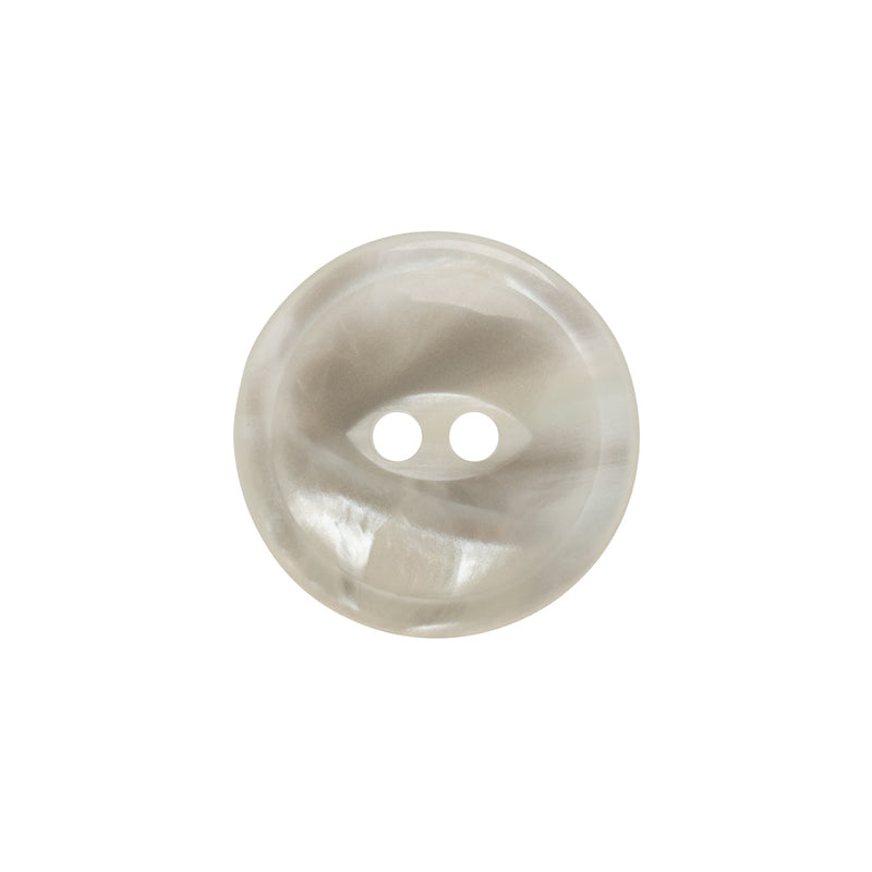 Plastic 2-Hole Button - 32L/20mm - Translucent White Swirl
