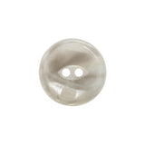 Plastic 2-Hole Button - 32L/20mm - Translucent White Swirl