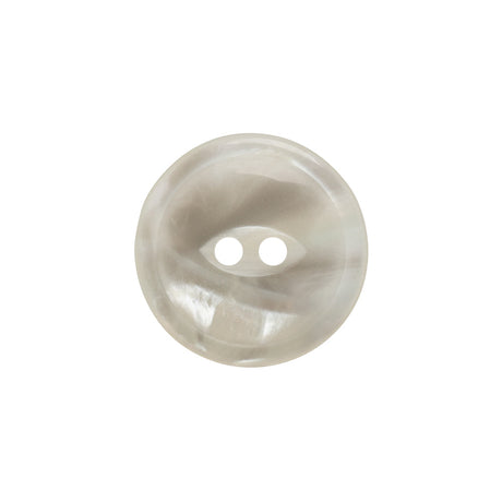 Plastic 2-Hole Button - 32L/20mm - Translucent White Swirl