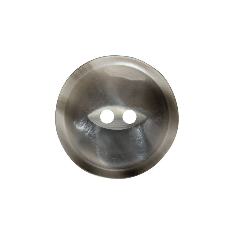 Plastic 2-Hole Button - 36L/23mm - Translucent Gray Swirl